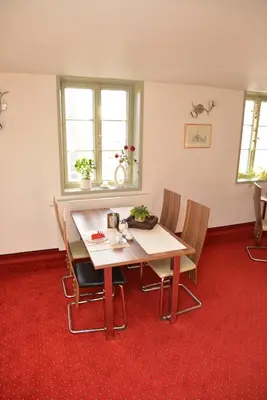 Ein Sitzbereich in der Unterkunft Haus Sankt Florian