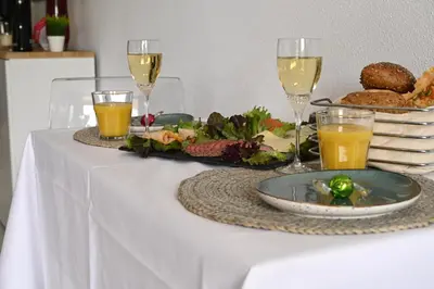 Essen in der Ferienwohnung oder in der Nähe