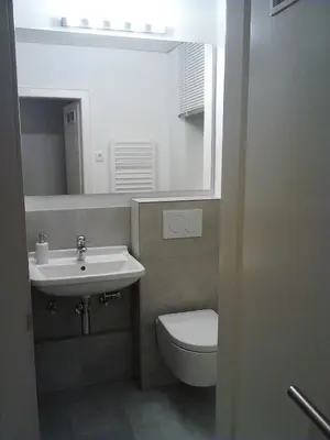 Ein Badezimmer in der Unterkunft Ferienwohnung Bummelallee