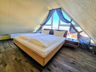 Ein Bett oder Betten in einem Zimmer der Unterkunft Apartment Am Horstberg