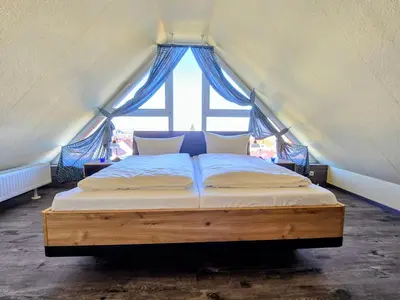 Ein Bett oder Betten in einem Zimmer der Unterkunft Apartment Am Horstberg