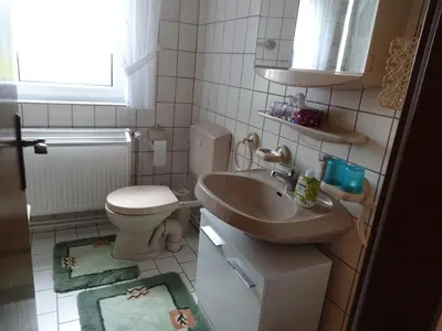 Ein Badezimmer in der Unterkunft Ferienwohnung Kurparkblick