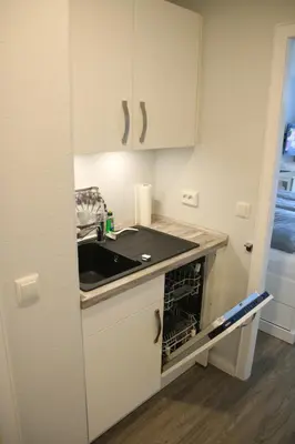 Küche/Küchenzeile in der Unterkunft Seaside Appartement 458 Vier Jahreszeiten