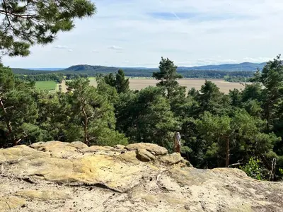 Naturlandschaft in der Nähe des Ferienhauses