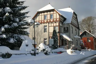 Pension Bodetal im Winter