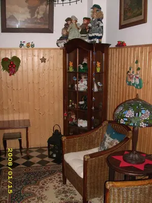 Ein Sitzbereich in der Unterkunft Villa Regina