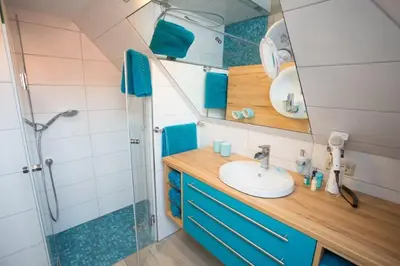 Ein Badezimmer in der Unterkunft Ferienwohnung Harztraum