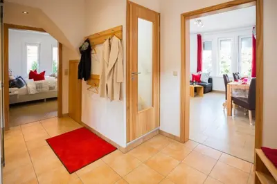 Ein Bett oder Betten in einem Zimmer der Unterkunft Ferienwohnung Harztraum