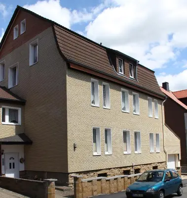 Das Gebäude in dem sich die Ferienwohnung befindet