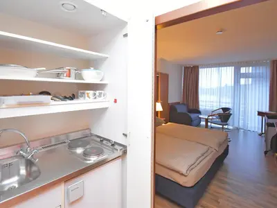 Küche/Küchenzeile in der Unterkunft Wohnung am See in Hahnenklee