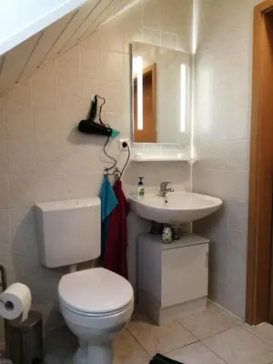 Ein Badezimmer in der Unterkunft Harzer Fitnessloft