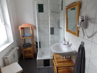 Ein Badezimmer in der Unterkunft Hexensprung 2