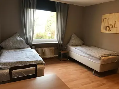 Ein Bett oder Betten in einem Zimmer der Unterkunft Ferienwohnung Serin