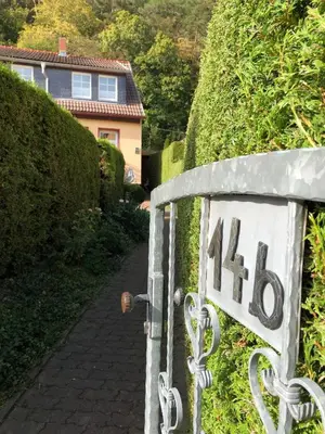 Ein Garten an der Unterkunft Ferienwohnung Harzerfuchs