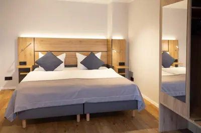 Ein Bett oder Betten in einem Zimmer der Unterkunft Chalet Bergzeit Studio 2