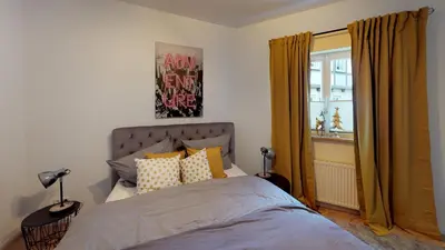 Ein Bett oder Betten in einem Zimmer der Unterkunft Ihr Zuhause in Jakobi's Straße