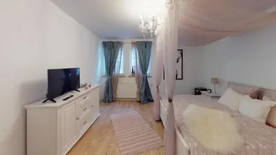 Ein Bett oder Betten in einem Zimmer der Unterkunft Ihr Zuhause in Jakobi's Straße