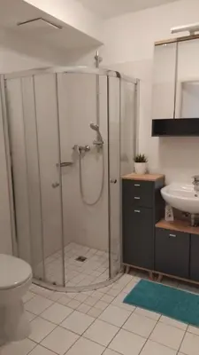 Ein Badezimmer in der Unterkunft Harz-Glück1