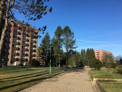 Das Gebäude in dem sich die Ferienwohnung befindet