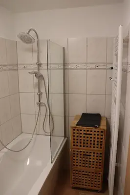 Ein Badezimmer in der Unterkunft Ferienhaus Geli