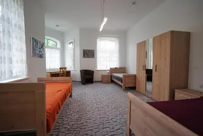 Ein Sitzbereich in der Unterkunft Ferienhaus Clorinda
