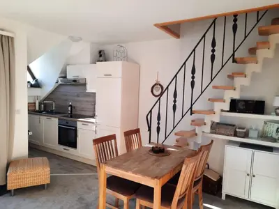 Küche/Küchenzeile in der Unterkunft Ferienwohnung Fernblick