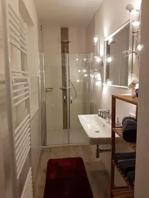 Ein Badezimmer in der Unterkunft Ferienwohnungen Harz - Wieda