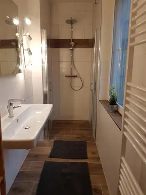 Ein Badezimmer in der Unterkunft Ferienwohnungen Harz - Wieda