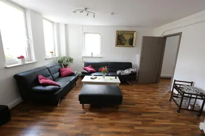 Ein Sitzbereich in der Unterkunft Ferienwohnung Both