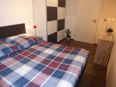 Ein Bett oder Betten in einem Zimmer der Unterkunft weiss-ferienwohnung