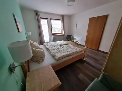 Ein Bett oder Betten in einem Zimmer der Unterkunft Ravensbergblick - harzlich willkommen in Bad Sachsa