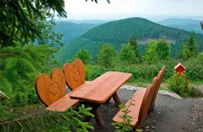 Naturlandschaft in der Nähe der Ferienwohnung