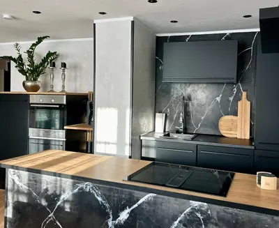 Küche/Küchenzeile in der Unterkunft Die Altstadt Appartements Caprice