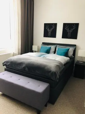 Ein Bett oder Betten in einem Zimmer der Unterkunft Villa Waidhof