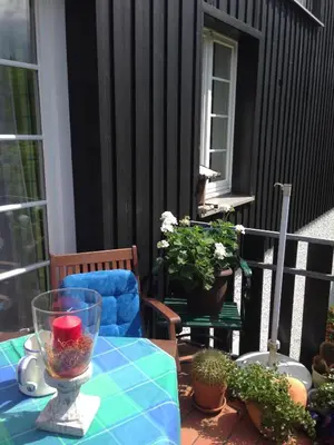 Ein Balkon oder eine Terrasse in der Unterkunft FeWo Inge Reiter
