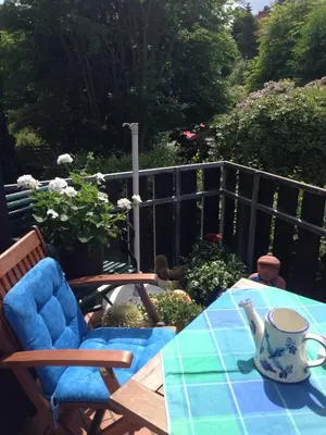 Ein Balkon oder eine Terrasse in der Unterkunft FeWo Inge Reiter