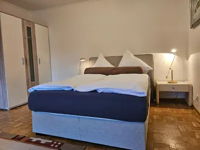 Ein Bett oder Betten in einem Zimmer der Unterkunft Ferienwohnung Große Bergluft Hahnenklee