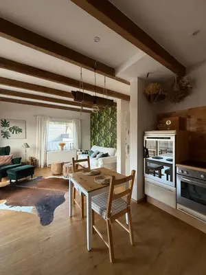 Küche/Küchenzeile in der Unterkunft Ferienwohnung Sternstube De Luxe