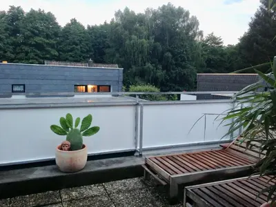 Ein Balkon oder eine Terrasse in der Unterkunft Ferienwohnung Sternstube De Luxe