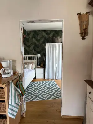 Ein Bett oder Betten in einem Zimmer der Unterkunft Ferienwohnung Sternstube De Luxe