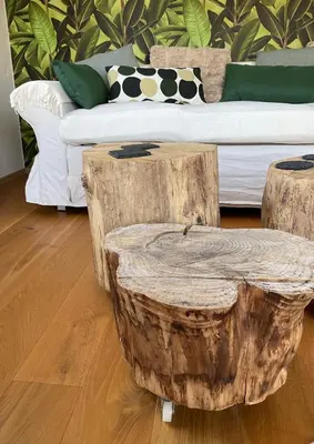Ein Sitzbereich in der Unterkunft Ferienwohnung Sternstube De Luxe