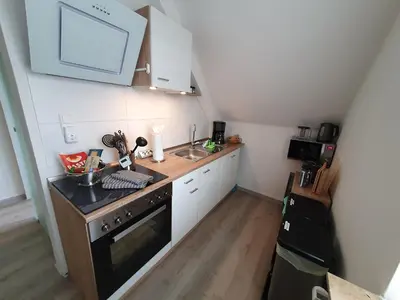 Küche/Küchenzeile in der Unterkunft FaFeWo Ferienwohnungen mit Sternekomfort in Tanne Harz