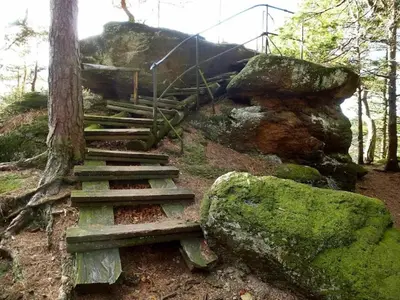 Naturlandschaft in der Nähe des Ferienhauses