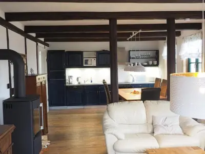 Küche/Küchenzeile in der Unterkunft Schöne gemütliche Ferienwohnung mit Kamin II im Harz