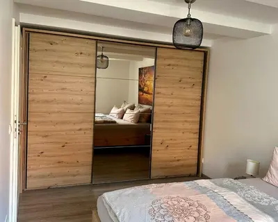 Ein Bett oder Betten in einem Zimmer der Unterkunft Mountain apart Ferienwohnungen im Harz