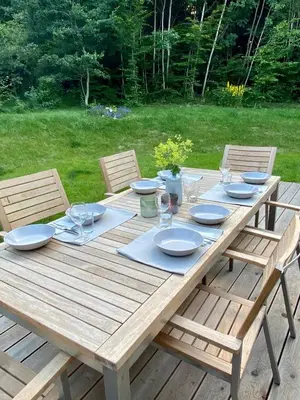 Ein Garten an der Unterkunft Ferienhaus Chalet Goldberg