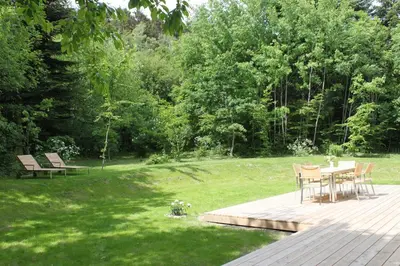 Ein Garten an der Unterkunft Ferienhaus Chalet Goldberg