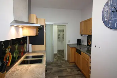 Küche/Küchenzeile in der Unterkunft Ferienwohnung Nemo