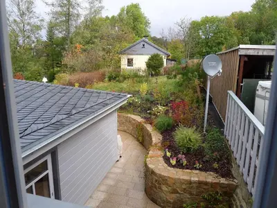 Ein Garten an der Unterkunft Morgenroethe 5 Sterne Ferienwohnung