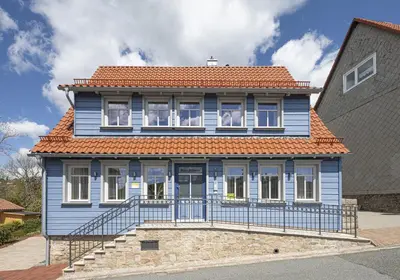 Das Gebäude in dem sich die Ferienwohnung befindet